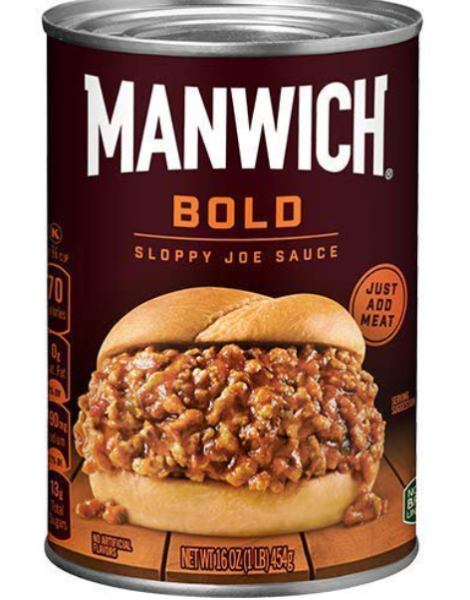 MANWICH 'Bold' Sloppy Joe Sauce Flavor 454 gr